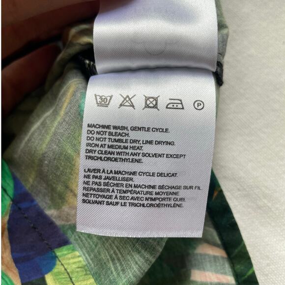 Farm Rio X Anthropologie Adriana Tropical Birds Blouse Size Medium - Picture 7 of 11